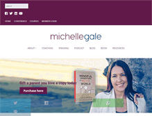 Tablet Screenshot of michellegale.com